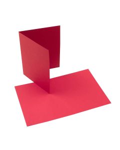 PC218 Basis Red Cover Stock 80# – 4 ¼” x 5 ½”