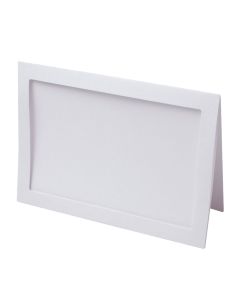 PJ00113 5 1/8” x 7” White Frame Card with Rectangle Cut for 5” x 7” Print