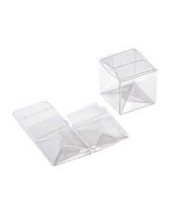 PLB103 Crystal Clear Pop-N-Lock Boxes – 1 ½” x 1 ½” x 1 ½”
