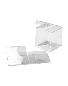 PLB105 Crystal Clear Pop-N-Lock Boxes – 3 ½” x 3 ½” x 3 ½”