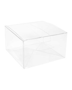 PLB205 Crystal Clear Pop-N-Lock Boxes – 6 5/8” x 6 5/8” x 3”