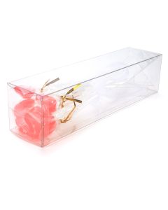 PLB90 Crystal Clear Pop-N-Lock Boxes – 3” x 3” x 12”