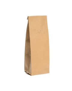 SGC2K Coated Kraft Coffee Bag with Valve - 3 3/8" x 2 1/2" x 13"