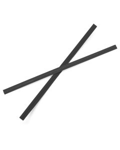 TT4BK Black Paper Twist Tie - 4" x 5/32"
