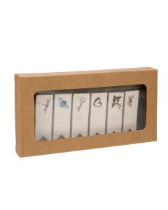 WKRG273 Kraft Window Boxes with glued in PET Sheet – 2 ¾” x 5 7/16” x 9/16”