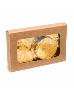 WKRG275 Kraft Window Boxes with glued in PET Sheet – 2 ¾” x 4 1/16” x 9/16”