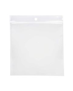 Z4R44 4 Mil Crystal Clear Zip Bags – 4” x 4” (Round Hang Hole)