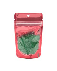 ZBGB1RD Red  Zipper Gusset Bag/ Hang Hole - 3 1/8" X 2" X 5 1/8"