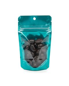 ZBGB1TL Teal Zipper Gusset Bag/Hang Hole - 3 1/8" X 2" X 5 1/8"