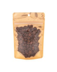 ZBGB2PC Peach Zipper Gusset Bag/Hang Hole - 4" X 2 3/8" X 6"