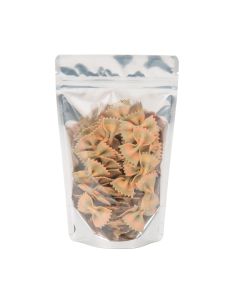 ZBGB3 Matte Black Backed Stand Up Zipper Pouch - 5 1/8" x 3 1/8" x 8 1/8"