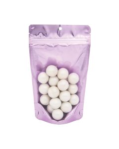 ZBGB3LV  Lavender Zipper Gusset Bag/Hang Hole - 5 1/8" x 3 1/8" x 8 1/8"