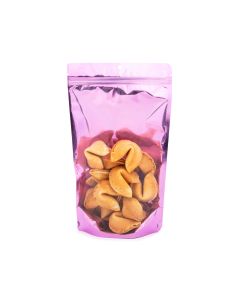 ZBGB4PK Pink Zipper Gusset Bag/Hang Hole - 6 3/4"x3 1/2"x11 1/4"