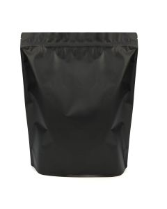 ZBGBB9 Black Matte Zipper Gusset Bag - 14 3/4" x 5" x 16 3/4"
