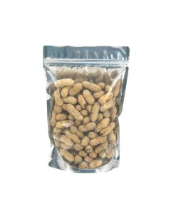 ZBGG69 Gold Backed Stand Up Zipper Pouch - 7" X 3 7/8" X 9 15/16"