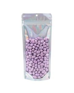 ZBGH1NC Holographic Backed Stand Up Zipper Pouch - 4 1/4" x 2 3/8" x 9 3/8"