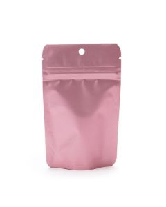 ZBGM1RG Matte Rose Gold Metallized Zipper Pouch - 3 1/8" x 2" x 5 1/8"