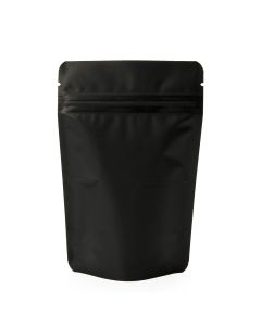ZBGM2MB Black Matte Zipper Pouch - 4" x 2 3/8" x 6"