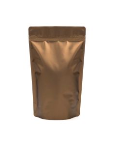 ZBGM4BZ Metallized Bronze Stand Up Zipper Pouch – 6 ¾” x 3 ½” x 11 ¼”