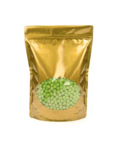 ZBGO5G Gold Oval Window Stand Up Zipper Pouch – 8 ¼” x 3 ½” x 11 ½”