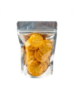 ZBGS35 Silver Backed Stand Up Zipper Pouch – 3 ¾” x 2 ¼” x 6 3/16”