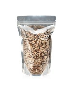 ZBGS58 Silver Backed Stand Up Zipper Pouch – 5 ¾” x 3 1/8” x 9 1/16”