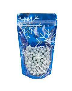 ZBGSW3S Specialty Stand Up Zipper Pouch Snowflake - 5 1/8" X 3 1/8" X 8 1/8"