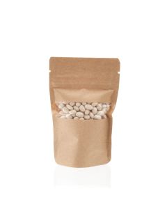 ZBGW1K Kraft Stand Up Zipper Pouch – 3 1/8” x 2” x 5 1/8”