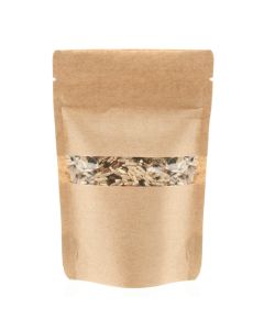 ZBGW2K Kraft Stand Up Zipper Pouch – 4” x 2 3/8” x 6”