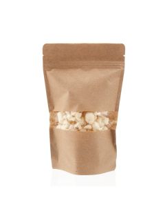 ZBGW3K Kraft Stand Up Zipper Pouch – 5 1/8” x 3 1/8” x 8 1/8”