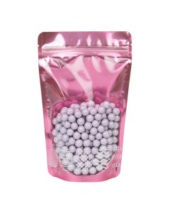 ZBGW3PE Specialty Stand Up Zipper Pouch Easter Pink - 5 1/8" x 3 1/8" x 8 1/8"