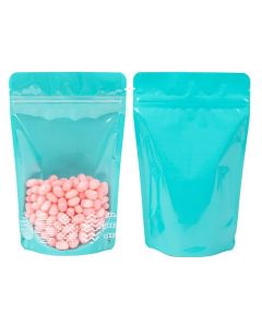 ZBGW3TE Specialty Stand Up Zipper Pouch Easter Teal - 5 1/8" x 3 1/8" x 8 1/8"