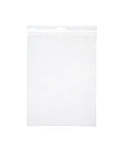 ZE68V 2 Mil Crystal Clear Zip Bags – 6” x 8” (Euro Hang Hole - With Vent Hole)