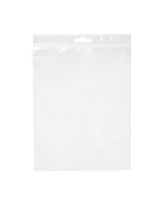 ZE79 2 Mil Crystal Clear Zip Bags – 7” x 9” (Euro Hang Hole)