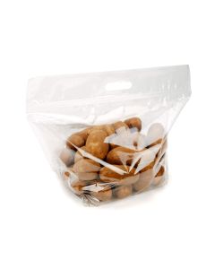 ZFG1 Zip Handle Flat Bottom Gusset Bag - 17 15/16" x 9" x 12 1/8"