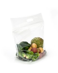 ZFG2 Zip Handle Flat Bottom Gusset Bag - 14 1/2" x 7" x 11 1/4"