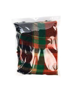 ZR1215 2 Mil Crystal Clear Zip Bags – 12” x 15” (Round Hang Hole)
