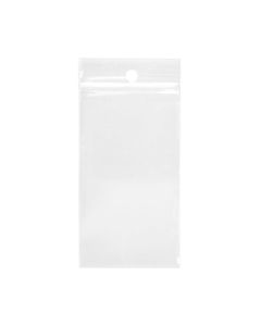 ZR23 2 Mil Crystal Clear Zip Bags – 2” x 3” (Round Hang Hole)