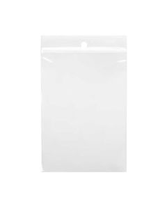 ZR35 2 Mil Crystal Clear Zip Bags – 3” x 5” (Round Hang Hole)