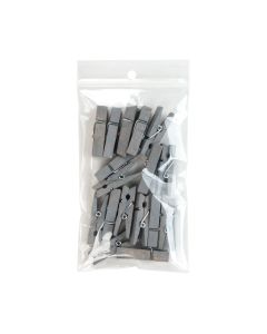 ZR35V 2 Mil Crystal Clear Zip Bags – 3” x 5” (Round Hang Hole - With Vent Hole)