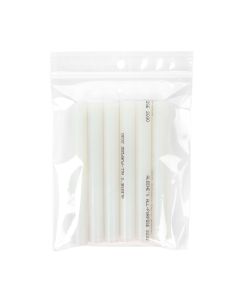 ZR45V 2 Mil Crystal Clear Zip Bags – 4” x 5” (Round Hang Hole - With Vent Hole)