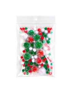 ZR57V 2 Mil Crystal Clear Zip Bags – 5” x 7” (Round Hang Hole - With Vent Hole)
