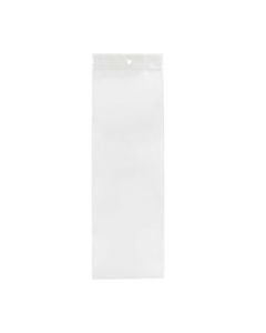 ZR615 2 Mil Crystal Clear Zip Bags – 6” x 15” (Round Hang Hole)