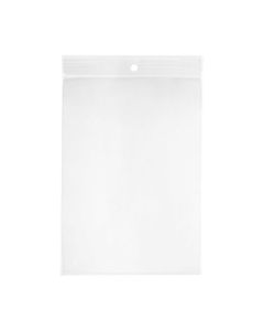 ZR69 2 Mil Crystal Clear Zip Bags – 6” x 9” (Round Hang Hole)