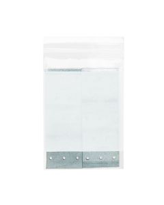 ZWC46 2 Mil Crystal Clear Zip Bags – 4” x 6” (White Block)