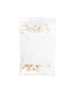 ZWC69 2 Mil Crystal Clear Zip Bags – 6” x 9” (White Block)