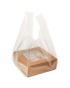CHB1 Clear Poly Handle Bag .8 Mil - 10" x 9" x 22 1/2"