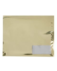 MMW129SG Metallic Gold Glamour Mailer + Window - 12" x 9"