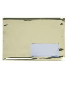 MMW96SG Metallic Gold Glamour Mailer + Window - 9 1/2" x 6"