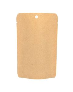 SUPEK2 Kraft Eco Stand Up Pouch without Zipper - 4" x 2 3/8" x 6"